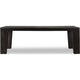 Rissa Rectangular Extendable Dining Table | Jaguar Black Wood 90"