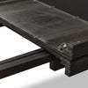 Rissa Rectangular Extendable Dining Table | Jaguar Black Wood 90"