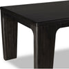 Rissa Rectangular Extendable Dining Table | Jaguar Black Wood 90"