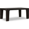 Rissa Rectangle Dining Table | Straight Legs | Jaguar Black Acacia Wood 84"