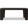 Rissa Rectangle Dining Table | Straight Legs | Jaguar Black Acacia Wood 84"