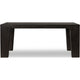 Rissa Rectangle Dining Table | Straight Legs | Jaguar Black Acacia Wood 84"