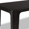 Rissa Rectangle Dining Table | Straight Legs | Jaguar Black Acacia Wood 84"