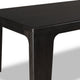 Rissa Rectangle Dining Table | Straight Legs | Jaguar Black Acacia Wood 84"