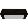 Rissa Dining Bench with Squared Legs | Jaguar Black Solid Acacia Wood 52"