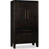 Rissa Bar Cabinet | Four Doors & Drawers | Jaguar Black Wood 66"
