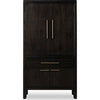 Rissa Bar Cabinet | Four Doors & Drawers | Jaguar Black Wood 66"