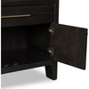 Rissa Bar Cabinet | Four Doors & Drawers | Jaguar Black Wood 66"