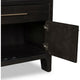 Rissa Bar Cabinet | Four Doors & Drawers | Jaguar Black Wood 66"