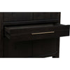 Rissa Bar Cabinet | Four Doors & Drawers | Jaguar Black Wood 66"