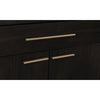 Rissa Bar Cabinet | Four Doors & Drawers | Jaguar Black Wood 66"