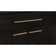 Rissa Bar Cabinet | Four Doors & Drawers | Jaguar Black Wood 66"