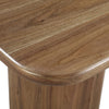 Tuba Square End Table with Rounded Edges | Mongoose Walnut Wood 22"