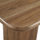 Tuba Square End Table with Rounded Edges | Mongoose Walnut Wood 22"