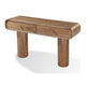 Tuba Console Table with 2 Drawers | Rounded Edges | Mongoose Walnut Wood 54"