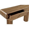Tuba Console Table with 2 Drawers | Rounded Edges | Mongoose Walnut Wood 54"