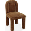 Zanny Dining Chair Set of 2 | Crowned Seat | Rounded Back | Amber Chenille