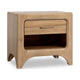 Brenda Nightst& with Open Shelf & Drawer | Brioche Acacia Wood