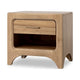 Brenda Nightst& with Open Shelf & Drawer | Brioche Acacia Wood