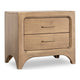 Brenda Nightst& with 2 Drawers | Brioche Acacia Wood-Rubberwood
