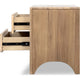 Brenda Nightst& with 2 Drawers | Brioche Acacia Wood-Rubberwood