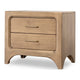 Brenda Nightst& with 2 Drawers | Brioche Acacia Wood-Rubberwood