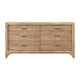 Brenda Wide Dresser with 6 Drawers | Brioche Acacia Wood