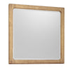 Brenda Wall or Dresser Mirror with Rounded Frame | Brioche Wood 38x40