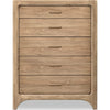Brenda Tall Dresser Chest with 5 Drawers | Brioche Acacia Wood