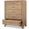 Brenda Tall Dresser Chest with 5 Drawers | Brioche Acacia Wood