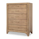 Brenda Tall Dresser Chest with 5 Drawers | Brioche Acacia Wood