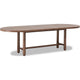 Asher Oval Extendable Dining Table with Turned Legs | Claystone Wood 84-102"