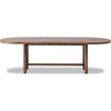Asher Oval Extendable Dining Table with Turned Legs | Claystone Wood 84-102"