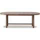 Asher Oval Extendable Dining Table with Turned Legs | Claystone Wood 84-102"