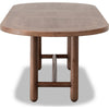 Asher Oval Extendable Dining Table with Turned Legs | Claystone Wood 84-102"