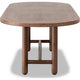 Asher Oval Extendable Dining Table with Turned Legs | Claystone Wood 84-102"
