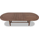 Asher Oval Extendable Dining Table with Turned Legs | Claystone Wood 84-102"