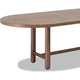 Asher Oval Extendable Dining Table with Turned Legs | Claystone Wood 84-102"