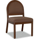 Asher Dining Chair | Arch Back | Solid Wood | Wheat Bread Linen