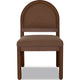 Asher Dining Chair | Arch Back | Solid Wood | Wheat Bread Linen