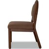 Asher Dining Chair | Arch Back | Solid Wood | Wheat Bread Linen