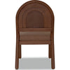Asher Dining Chair | Arch Back | Solid Wood | Wheat Bread Linen
