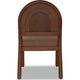 Asher Dining Chair | Arch Back | Solid Wood | Wheat Bread Linen