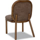 Asher Dining Chair | Round Back | Solid Wood | Sports Coat Fabric