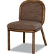 Asher Dining Chair | Round Back | Solid Wood | Sports Coat Fabric