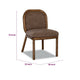 Asher Dining Chair | Round Back | Solid Wood | Sports Coat Fabric