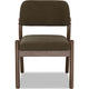 Asher Dining Chair | Barrel Back | Solid Wood | Moss Green Fabric