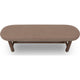 Asher Oval Dining Bench | Linen Fabric Seat | Claystone Brown 60"