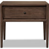 Carlos Nightst& with Drawer | Brass H&les | Brown Mango Wood