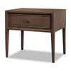Carlos Nightst& with Drawer | Brass H&les | Brown Mango Wood